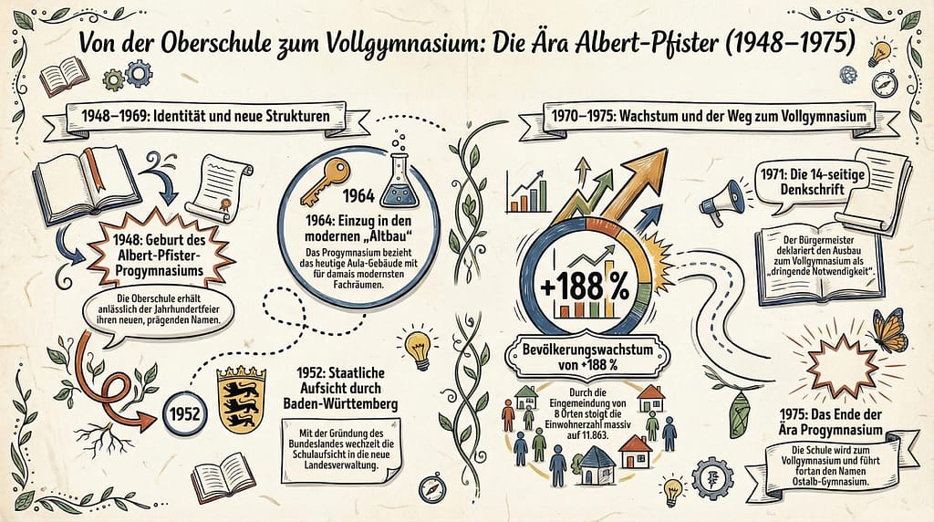 Die Ära des Albert-Pfister-Progymnasiums (1948 – 1975)